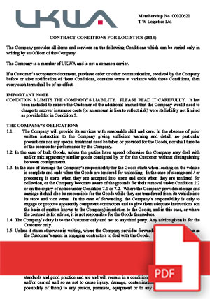 UKWA Conditions PDF